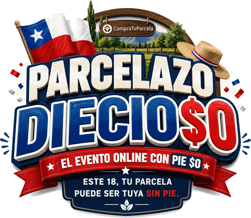Parcelazo Diecio$0 — el evento online con Pie $0. Este 18, tu parcela puede ser tuya sin pie.